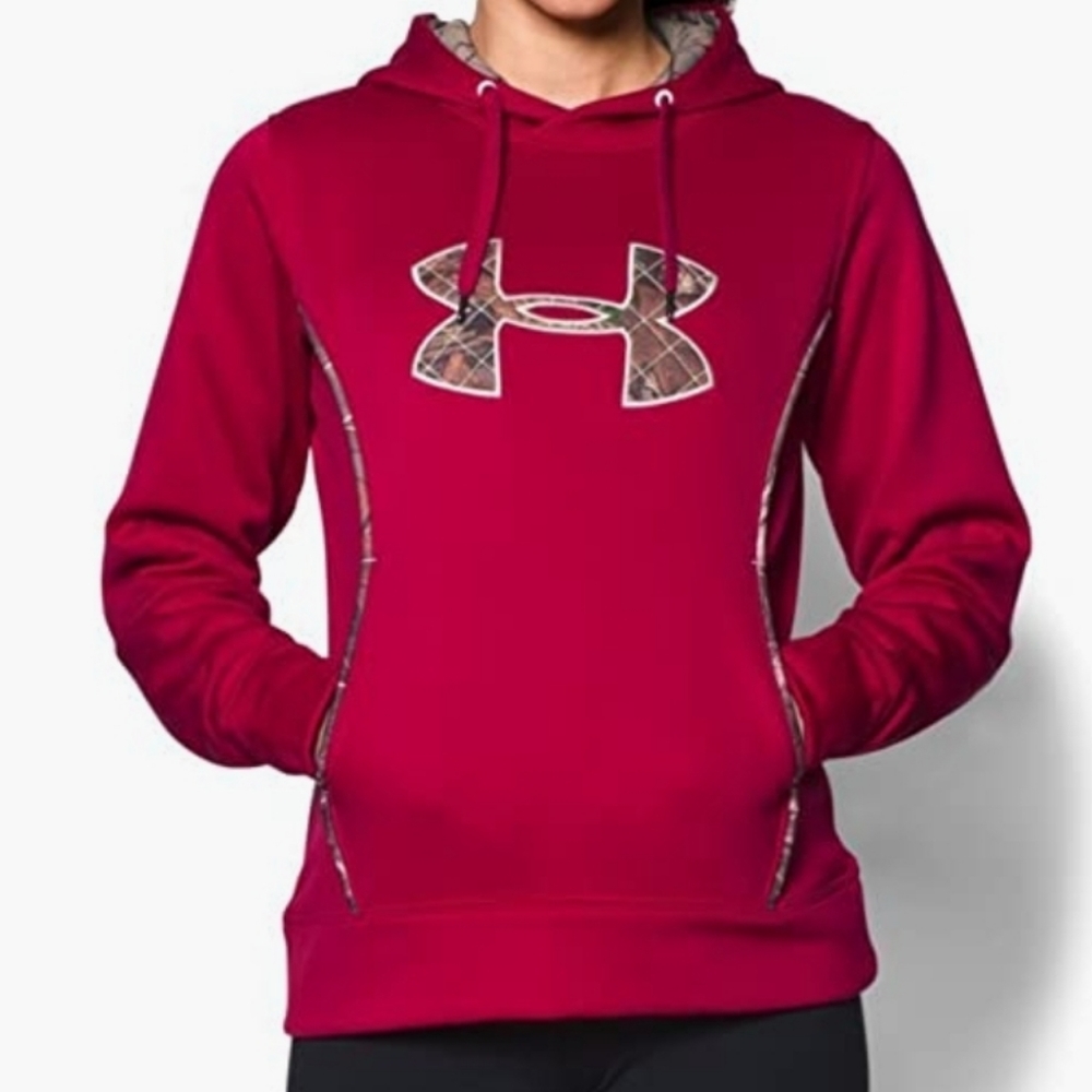 Under Armour Storm Hoodie Pink w/ camo trim